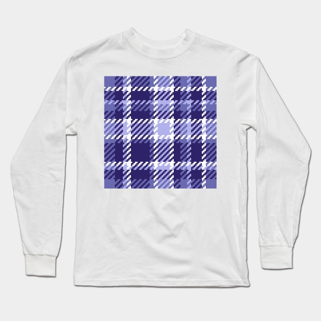 Very Peri tartan Long Sleeve T-Shirt by Dana Du